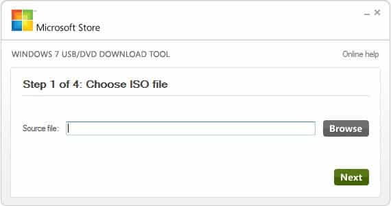 Выбор ISO файла